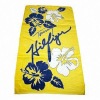 100% cotton printed beach towel