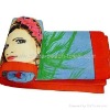 100% cotton printed beach towel