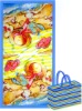 100% cotton printed beach towel