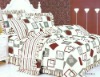 100% cotton printed bed sheet set