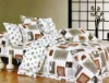 100% cotton printed bed sheet set