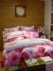 100% cotton printed bedding set 3pcs/4pcs