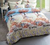 100%cotton printed bedding set/ home bedding set/printed bedsheet set