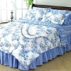 100%cotton printed bedsheet set