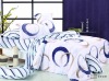 100% cotton printed duvet cover bed cover set -simple step