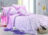 100% cotton printed duvet cover set -beautiful flower huse