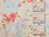 100% cotton printed  fabric butterfly flower pattern