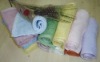 100% cotton printed jacquard face towels