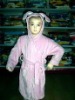 100% cotton printed kids bathrobe velour