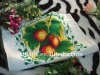 100% cotton printed towel with plant