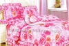 100%cotton printed wedding bedding set