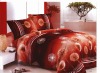 100% cotton printing bed spread/bedding set with 4 pcs