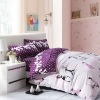 100%cotton printing home bedding set/bedsheet set