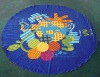 100% cotton printing round beach towel