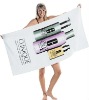 100% cotton promotional printed beach towel