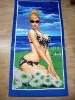 100% cotton reactive print towel