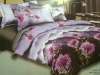 100%cotton reactive printed 3D flower bedding set / duvet cover