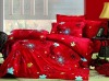 100% cotton reactive printed bedding set