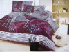 100% cotton reactive printed bedding set