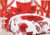 100% cotton reactive printed bedding set