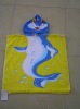 100% cotton reactive printed hooded beach towel