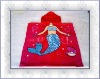 100% cotton reactive printed hooded towel