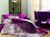 100% cotton reactive printing bed sheet with 4 pcs