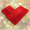 100% cotton red hand towel