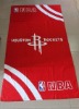 100% cotton red reactive velour printed beach towel with logo