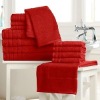 100 cotton red towel sets