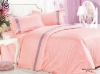 100% cotton sateen jacquard bedding set duvet cover bedding bed sheet