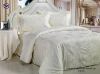 100% cotton sateen jacquard bedding set home textile bedcover bedspread