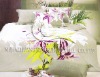 100%cotton sateen printed bedding set