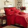 100% cotton satin bedding set luxury