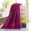 100%cotton satin-border plain weave terry bath towel