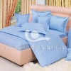 100%cotton satin plain dyed bedding set