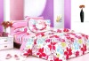 100 cotton satin printed bedding duvet set