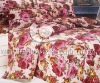 100%cotton satin printed bedspread sets