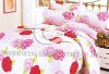 100% cotton satin quilted duvet cover set