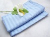 100% cotton satin /sateen stripe bed sheet/flat sheet