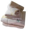 100% cotton satin weaved jacquard bath Towel