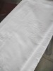 100% cotton self-color white table cloth