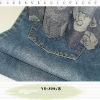 100% cotton slub denim fabric