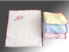 100 cotton soft baby face towel with embroidery logo