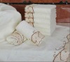 100% cotton soft elegant embroidered new style face towels