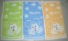 100% cotton soft embroidery loops face towel for children