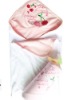 100% cotton soft interlock baby towel with hood