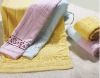 100% cotton solid bath towel with border
