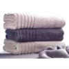 100% cotton solid cotton terry satin-border bath towel