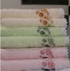 100% cotton solid dyed embroidery towel set